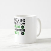 Mug Récupération de la chirurgie de la jambe cassée| S (Devant droit)