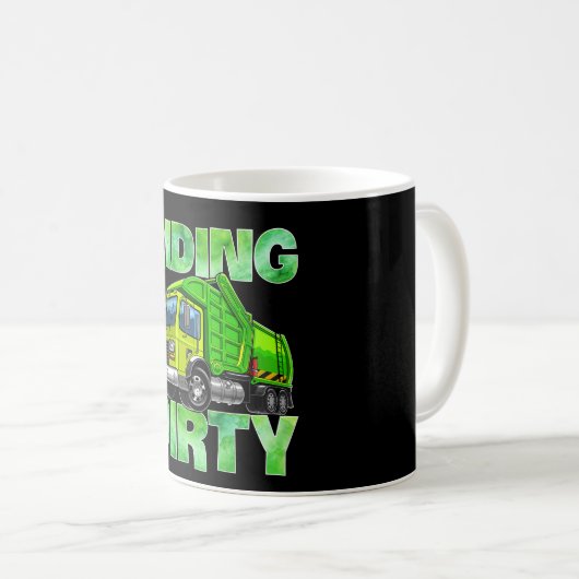 Mug Recyclage des ordures Camion T Kids Hommes équitat (Devant droit)