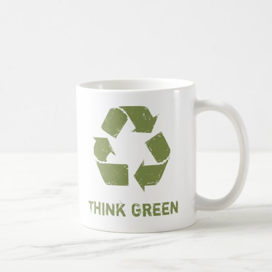 Mug RecycleLogo, pensent le vert (Droite)