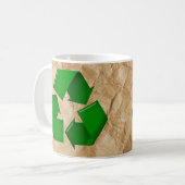 Mug Recycler - Papier grumplé (Devant gauche)
