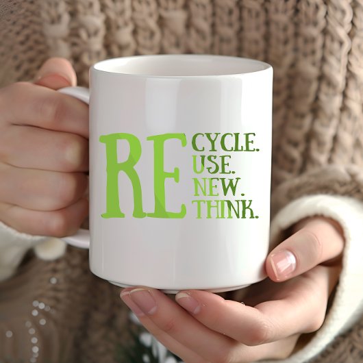 Mug Recycler réduire la réutilisation renouveler repen