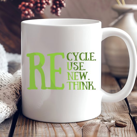 Mug Recycler réduire la réutilisation renouveler repen