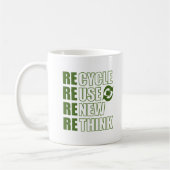 Mug Recycler réduire la réutilisation renouveler repen (Gauche)