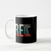 Mug Recycler Réutiliser Renouveler Repenser Crise De l (Gauche)