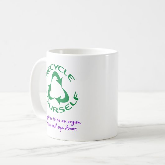 Mug Recycler soi-même (Devant gauche)