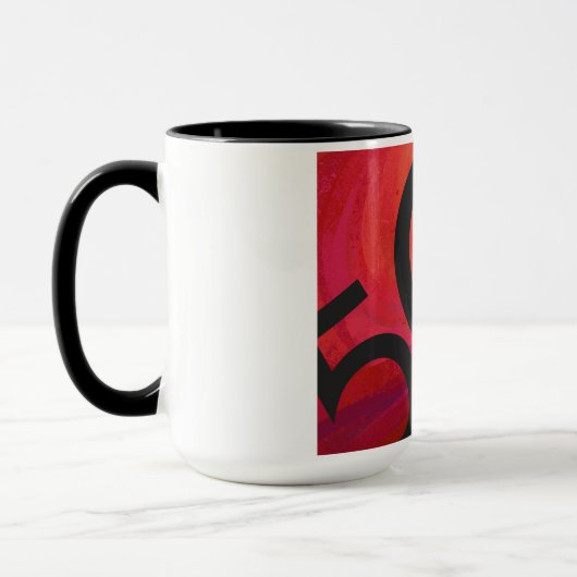 Mug Red 50 Dix Anniversaire (Gauche)