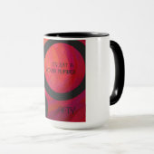 Mug Red 50 Dix Anniversaire (Devant droit)