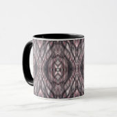 Mug Red Abstract Dark Crimson Watercolor Art (Devant gauche)