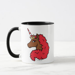 Mug Red Afro Unicorn