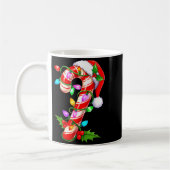 Mug Red &amp; White Candy Cane Crew Christmas Santa Ha (Gauche)