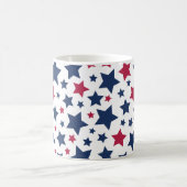 Mug Red and Blue Stars - motif de drapeau américain (Centre)