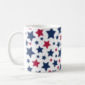 Mug Red and Blue Stars - motif de drapeau américain (Gauche)