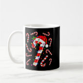 Mug Red And White Candy Cane Santa Christmas Funny Xma (Gauche)