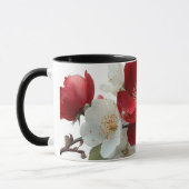 Mug red and white wild roses (Gauche)