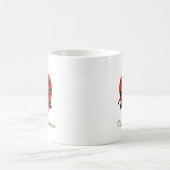 Mug Red Apple Name Meilleur Enseignant du monde (Centre)
