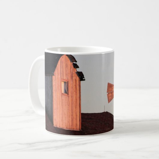 Mug Red Barn & Windmill photo rustique (Devant gauche)