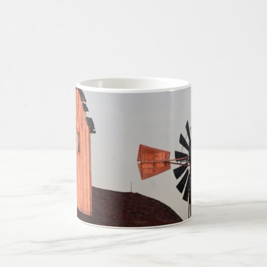 Mug Red Barn & Windmill photo rustique (Centre)