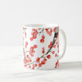Mug Red Berries Bullfinches Motif aquarelle (Devant droit)