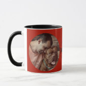 Mug Red Best Chien Papa Jamais Custom Photo Café (Gauche)