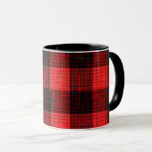 Mug  Red Black Crosshatch Buffalo Check (Devant droit)