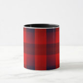 Mug Red Bokeh Buffalo Plaid (Centre)