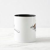 Mug Red Brindle Greyhound Illustration d'art original (Centre)