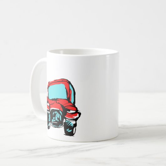 Mug Red Car (Devant gauche)