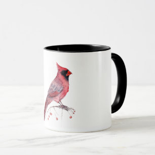 Mug Red Cardinal Bird