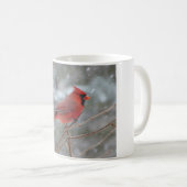 Mug Red cardinal en hiver (Devant droit)
