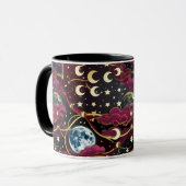 Mug - Red Celestial Moon Mok (Voorkant links)