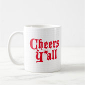 Mug Red Cheers Y'all (Gauche)