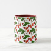 Mug Red Christmas Holly Berries | Vacances (Centre)