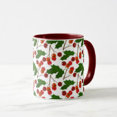 Mug Red Christmas Holly Berries | Vacances (Devant droit)