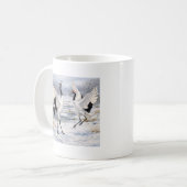 Mug Red-crowned Cranes in Winter (Devant gauche)