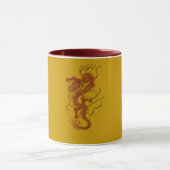 Mug Red Dragon Asian Art Design (Centre)