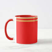 Mug Red et Gold Rimmed (Gauche)