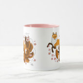 Mug Red Fox Tails Kitsune Kasai (Centre)