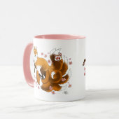 Mug Red Fox Tails Kitsune Kasai (Devant gauche)