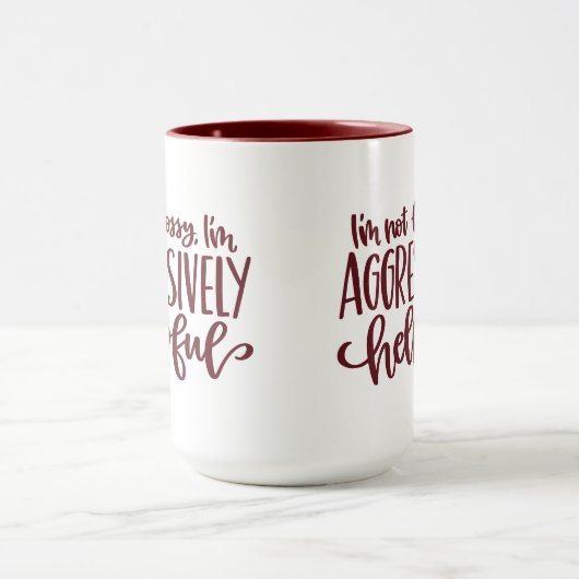Mug Red Funny Pas Bossy (Centre)