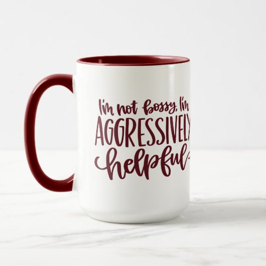 Mug Red Funny Pas Bossy (Gauche)