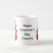 Mug Red Gnomes mignon Whimsical Adorable Saint Valenti (Centre)