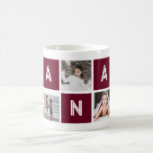 Mug Red Grand-mère 5 Photo Collage Nana (Centre)