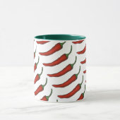 Mug Red Green Hot Spicy Chili Pepper Foody (Centre)