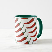 Mug Red Green Hot Spicy Chili Pepper Foody (Devant droit)