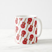Mug Red Guitar Pattern (Devant droit)