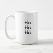 Mug Red Hat Christmas Santa Drawing with and HoHoHo (Gauche)