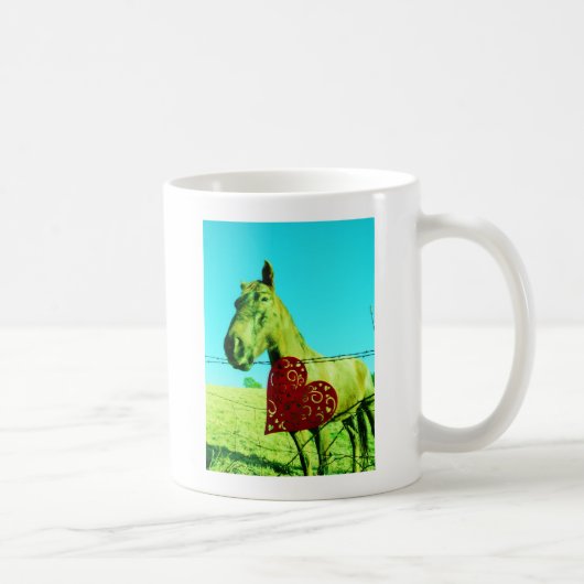 Mug Red Heart and Horse (Droite)