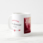 Mug Red Heart Arrow Publié Auteur Votre couverture de  (Devant gauche)