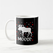 Mug Red Heart Cud Love Graphic Moose Lover Valentine D (Gauche)
