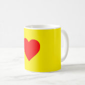 Mug Red Heart Heat Pop Art (Devant droit)